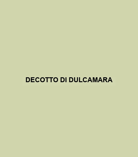 Decotto Di Dulcamara