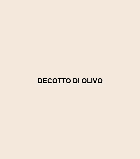 Decotto Di Olivo