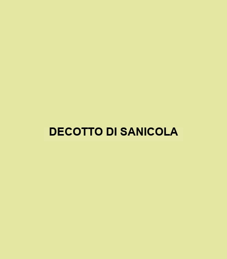 Decotto Di Sanicola