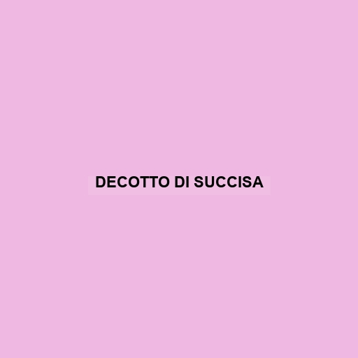 Decotto Di Succisa